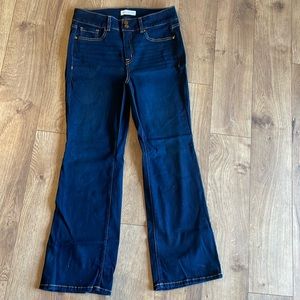 Lane Bryant dark denim jeans size 14 short high rise boot cut